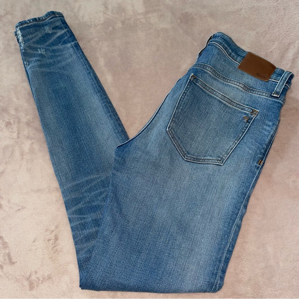 Madewell distressed 9” high rise skinny jean W28/TL/L33 1/2